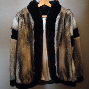 Country Pacer Tissel Fabric from France,  Fur Coat, M